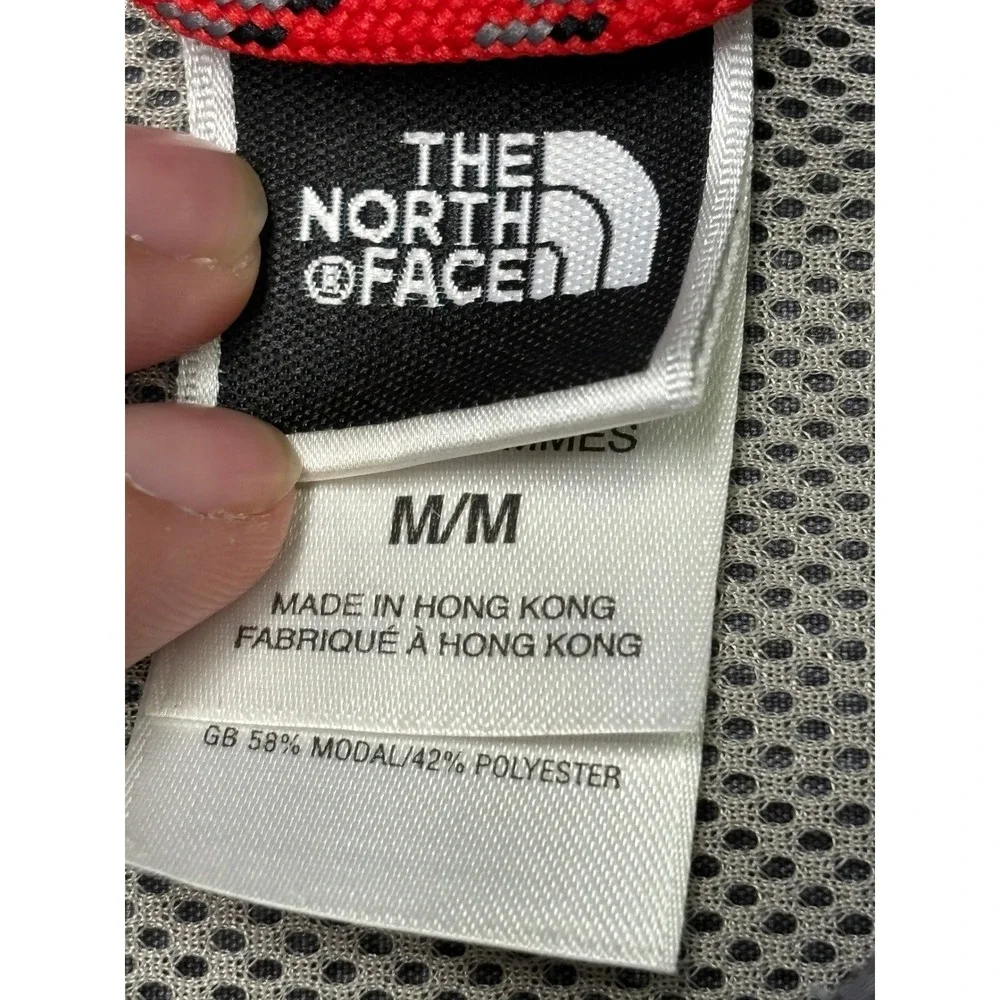 Vintage The North Face Performance Mens Grey‎ Micro Check Modal  Long Sleeve M